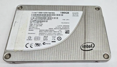 Intel 520 Series 180GB (SSDSC2CW180A3) SSD - Image 1 of 3
