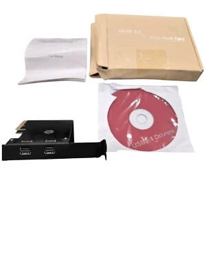 Scheda host PCI-E USB3.1 potenziata super velocità PCI Express 2 porte - Immagine 1 di 3