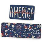  Patriotic Kitchen Mats Sets of 2 ，4th of July America Liberty Home Decor 