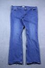 Route 66 Jeans Womens 35 Blue High Rise Slim Boot Mid Wash Stretch Denim 40x31