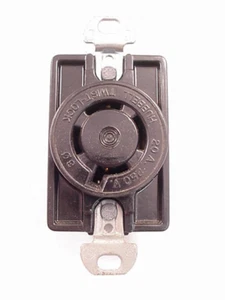 Hubbell 2420 Twist 20 Amp 250 ac 3 Phase Receptacle Ships Same Day - Picture 1 of 4