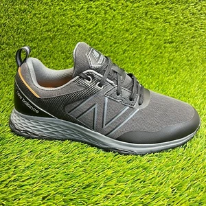 New Balance Fresh Foam Contend Mens Size 10 Black Gray Spikeless Golf Shoes - Picture 1 of 10