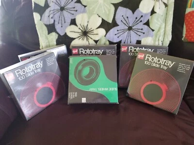 GAF Rototray 100  Slide Tray 2X2 Slides GAF & Sawyer projectors NEW SEALED x 6 - Image 1 of 3
