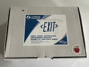 Lithonia Lighting EDGRNY 2 R M4 mit LED, 2-Face, 120/277V, Aluminium gebürstet, ROT - Bild 1 von 18