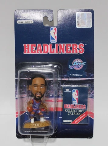 1996 Karl Malone HEADLINERS NBA Corinthian Utah Jazz NIB Cover