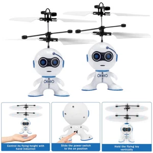 2Pcs Toys for Boys Girls Age 3-12 Year Old Kids Flying Robot Mini Drone Children - Picture 1 of 12