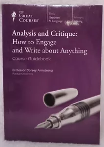 The Great Courses: Analysis & Critique: How Engage & Write Anything SC 2011 NEW - Picture 1 of 2