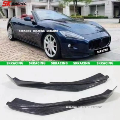 Labio divisor de parachoques delantero de fibra de carbono real Maserati GranTurismo 2008-2014 Foto 1 de 4