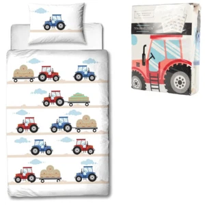 Kinder Bettwäsche Traumhelden Traktor 135x200 cm Kinderbettwäsche Flanell (000) - Bild 1 von 4