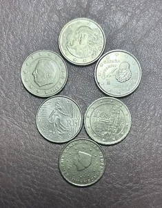 10 Euro Cent münzen Sammlung Auflösung 6 Stück Europa Verschiedene Zirkuliert - Bild 1 von 2