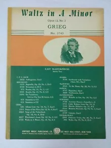 Partitura para piano de vals en una menor de GREGG - Imagen 1 de 2