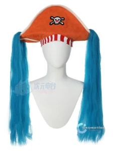 Anime One Piece Cosplay Buggy Hat Pirate Cap Hat Scarf Headband Accessory Prop - Picture 1 of 11