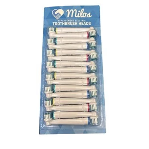 Milos Electric Toothbrush Heads, Pack of 16 Compatible with Oral-B Toothbrushes - Picture 1 of 9