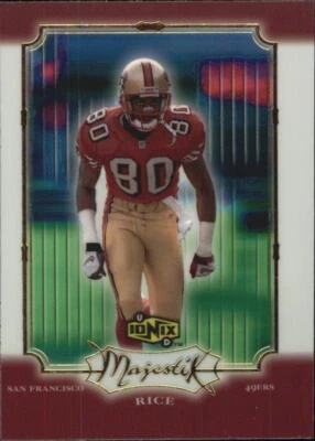 B4708 - 2000 UD Ionix Majestix #M2 Jerry Rice 49ers Card NM-MT - Image 1 of 2