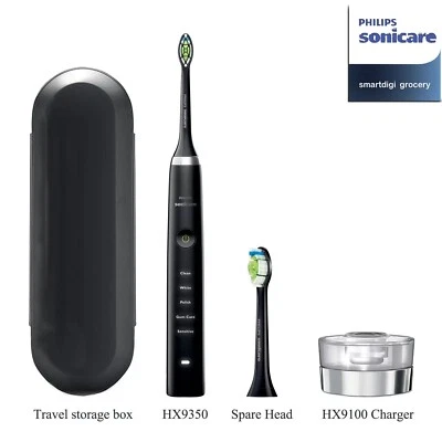 Philips Sonicare DiamondClean Electric Toothbrush Set Black w/o Retail Box - image 1 of 4