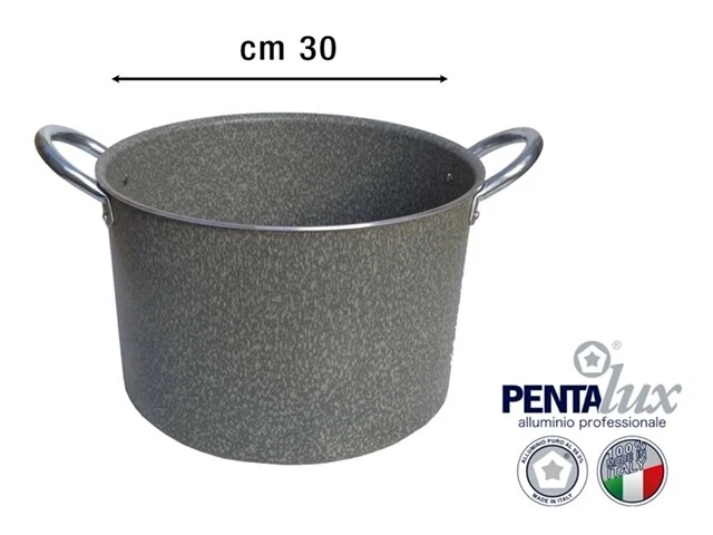 PENTALUX PENTOLA CM.30 STONE LINE MANIGLIE METALLO