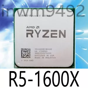 AMD Ryzen 5 1600X R5-1600X CPU Processor-3.6GHz 6Core 12Thr 95W Socket AM4  - Picture 1 of 1