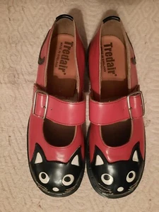 Vintage Tred Air Mary Jane Cat Shoes, Leather, size 11, Made in England - Picture 1 of 8