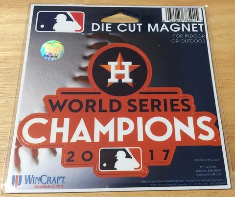 Houston Astros 2017 World Series Champions Die Cut Magnet Cover