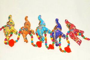 Elephants Hanging Mobile Wind Chime Lucky Charm Hand Made In India NWT $18.- F/S