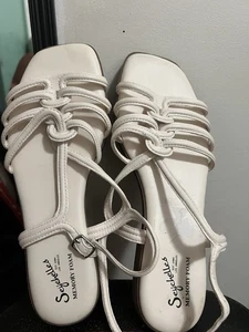 Seychelles Coasting Women's Sandal White. Strappy Memory Foam. Comfort Slingbac - Picture 1 of 3