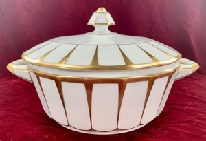 Furstenberg Grecque Athena Casserole Serving Bowl & Lid Bavaria 1966-2006 (O) #1 - Picture 1 of 12