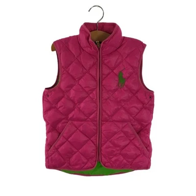 Chaleco Infantil Ralph Lauren Nylon Color Rosa Talla M 140cm Alta Calidad Unisex Niños Foto 1 de 4