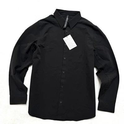 Lululemon Sz L Large New Venture Classic-Fit Long-Sleeve Shirt Black Mens - Image 1 of 4