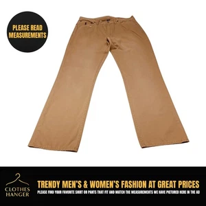 Polo Ralph Lauren Jeans Mens 36x32 Brown Classic Straight Blue Pony 7827 - Picture 1 of 16