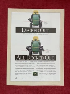 Vintage 1995 Printanzeige John Deere Rasentraktor Rasenmäher Werbung - Bild 1 von 3