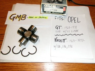 GMB 220-7010 U-JOINT~SE ADAPTA A: OPEL KADETT 1963-1972 1.0,1.1, 1.5L~GT 1969-1971 1.1L Foto 1 de 3