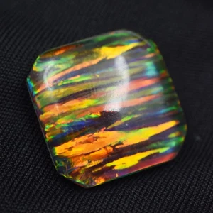 Piedra preciosa suelta natural multicolor de 14,00 quilates corte cuadrado ópalo CERTIFICADA - Imagen 1 de 7