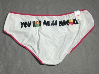 Vintage Flirtitude Cotton Bikini Panty Cupcake Dessert Sexy Women’s Brief 8 XL - Image 1 of 4