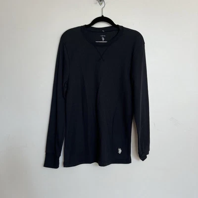 Camisa térmica US Polo Assn nueva sin etiquetas para hombre ropa de dormir 387F23 negra S Foto 1 de 4