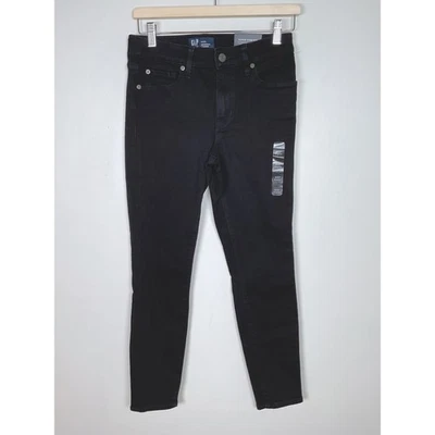 GAP Denim Leggings 4/27R Universal Black Super Stretch Jeans Womens - Image 1 of 4