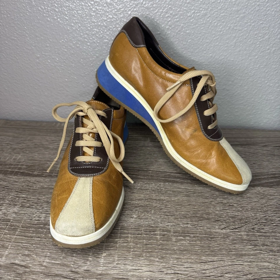 Zapatos de colección Mui Mui de Prada Italia cuero genuino con cordones 37,5 7,5 EE. UU. para mujer Foto 1 de 4