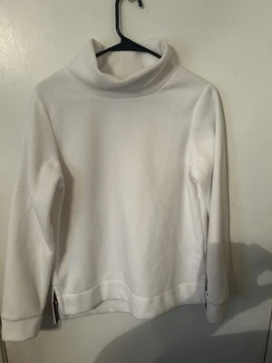 Tommy Hilfiger Women's Faux Fur White Long Sleeve Preppy Old Money Sweater  S/P  - Image 1 of 4