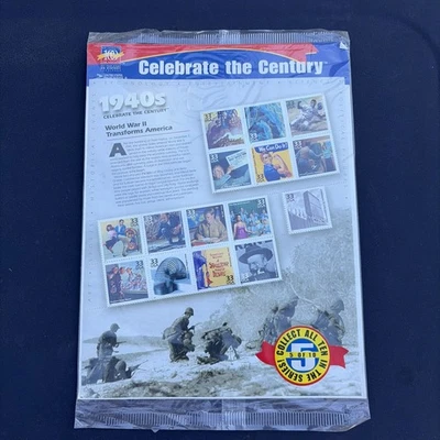US Stamp Booklet/Postage Sc Celebrate the Century 1940 1940’s Forties - Image 1 of 2