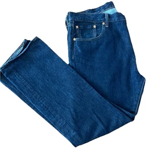 Levi's 501 Men's Jeans 38 X  32 Original Fit Straight Leg Button Fly Dark Wash - Picture 1 of 8