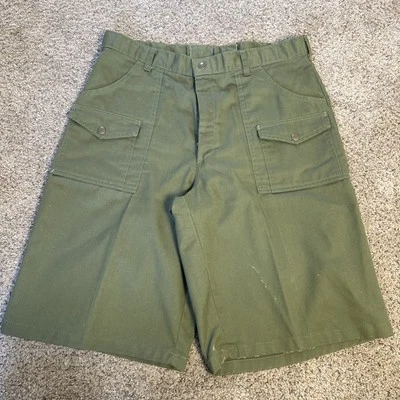 Boy Scouts Of America Uniform Shorts Mens Size 36 Green Cargo - Image 1 of 4