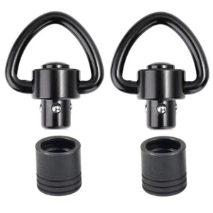 2Pcs Push Button QD Quick Detach/Release Heavy Duty Sling Swivel Mount With Base - Picture 1 of 14