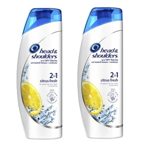 2x Head & Shoulders Anti-Schuppen 2in1 Shampoo & Conditioner Zitrusfrisch 450ml - Bild 1 von 2