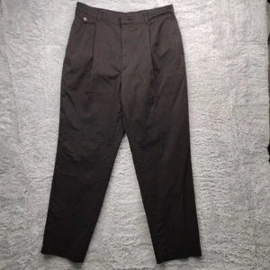 Farrah Pants Mens 36x32 Black Pleated VTG Dress pants - Picture 1 of 12