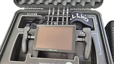 SmallHD Cine 7 Full HD Monitor, w/750' Gold Mount Rx Module,Handles, +JASON CASE - Image 1 of 2