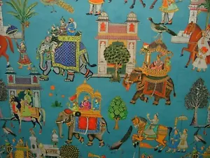 Maharaja Blau Plüsch samt Stoff Vorhang Polster Kissen Weiche Einrichtung - Bild 1 von 24