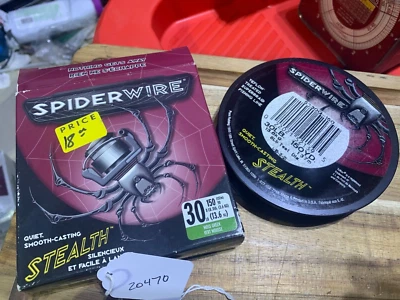 Línea de pesca trenzada Spiderwire Stealth 30 lb 150YD verde musgo (lote #20470) Foto 1 de 4