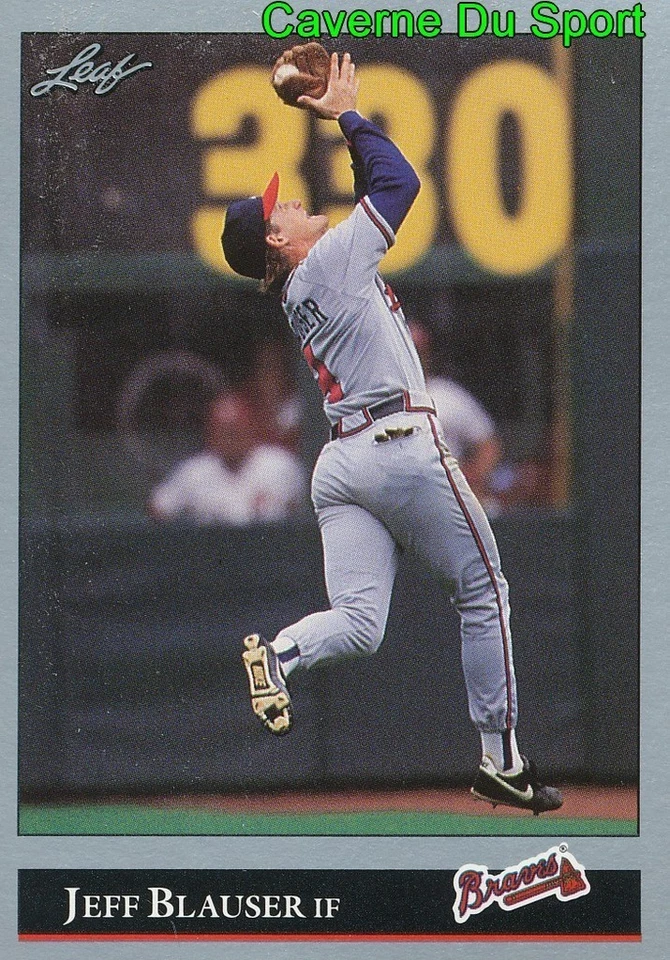 147   JEFF BLAUSER    ATLANTA BRAVES  BASEBALL CARD LEAF 1992 - Photo 1/1