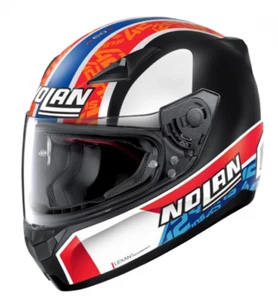 Nolan N60-5 Gemini Replica Rins 60 Casco integrale moto bianco rosso blu M - Picture 1 of 1