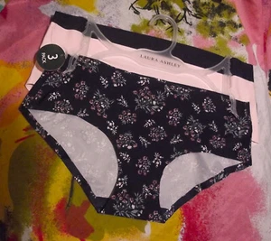 3 NEW LAURA ASHLEY LS8319 MICROFIBER NO SHOW HIPSTER PANTIES S - Picture 1 of 2