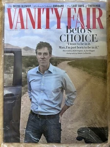 Vanity Fair April 2019-Beto O'Rourke Cover- New! In Plastic - Imagen 1 de 1